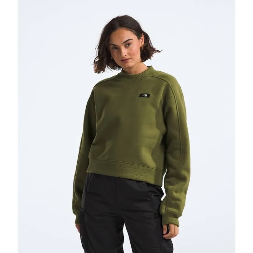 NWT The North Face Women’s Heavyweight Crewneck Sweater Forest Olive Sz S